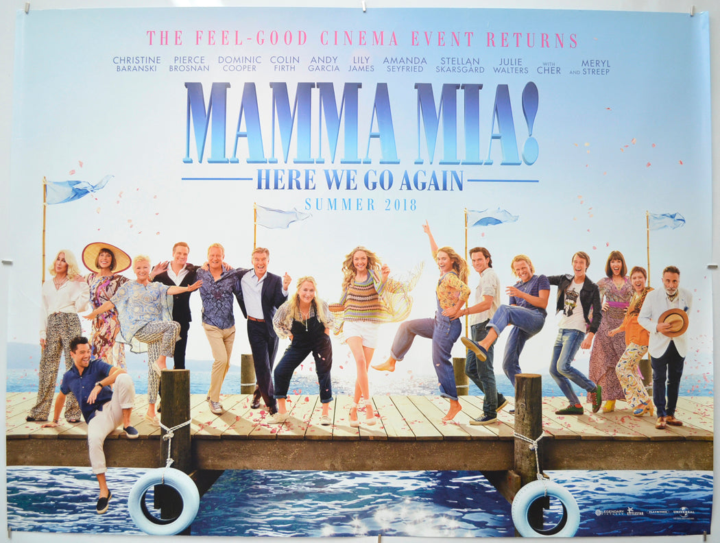 Mamma Mia! Here We Go Again - Original Quad Poster - Film Poster - Movie Poster