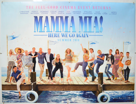 Mamma Mia! Here We Go Again Original Quad Poster - Film Poster - Movie Poster