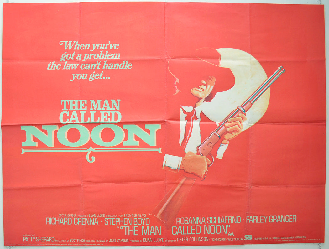 The Man Called Noon Original Quad Poster - Film Poster - Movie Poster  