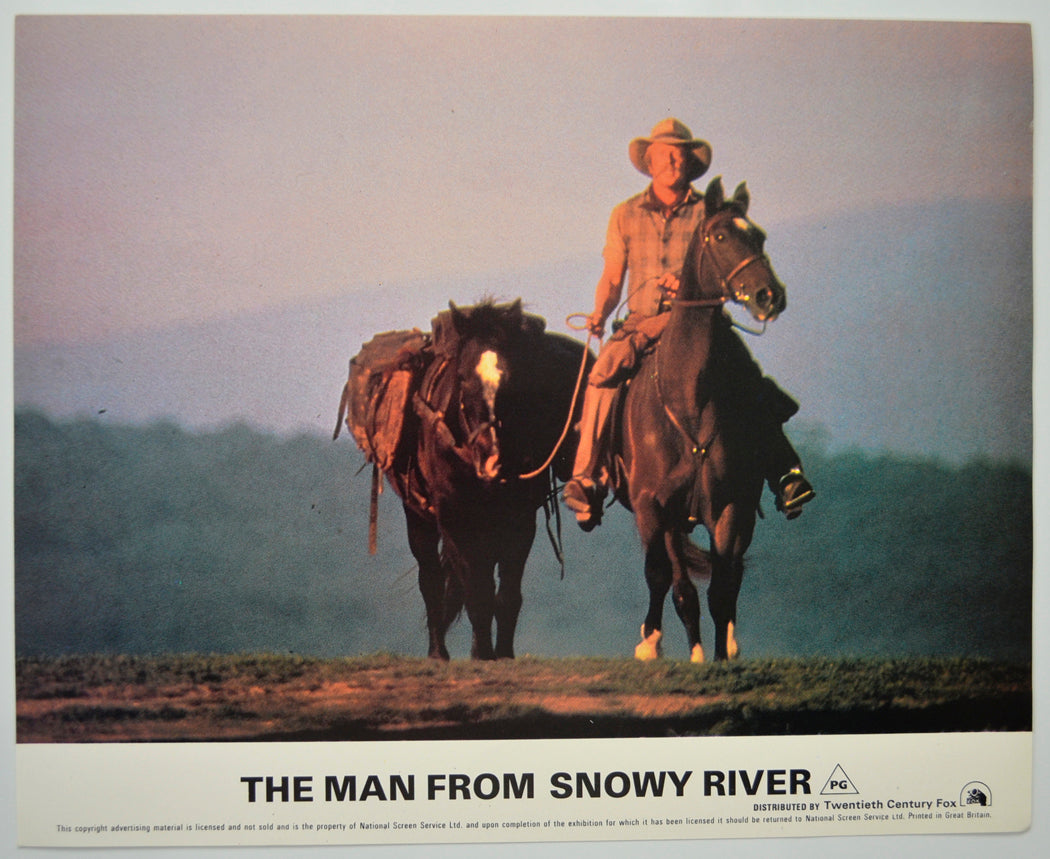 THE MAN FROM SNOWY RIVER (Card 1) Cinema Set of Colour FOH Stills / Lobby Cards 