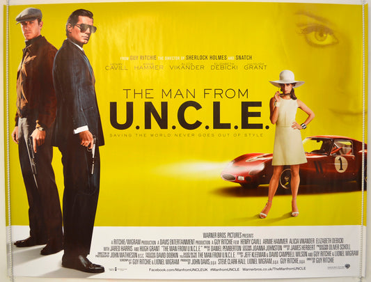 The Man From U.N.C.L.E.  Original Quad Poster - Film Poster - Movie Poster 