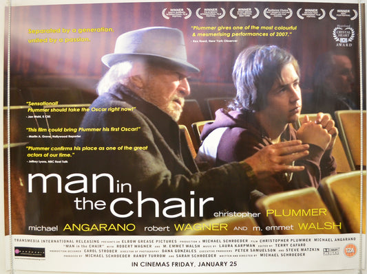 Man In The Chair  Original Quad Poster - Film Poster - Movie Poster