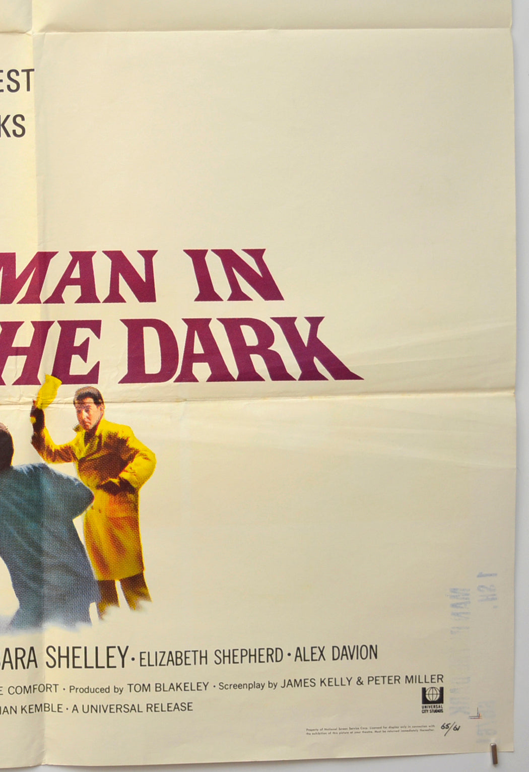 MAN IN THE DARK (Bottom Right) Cinema One Sheet Movie Poster 