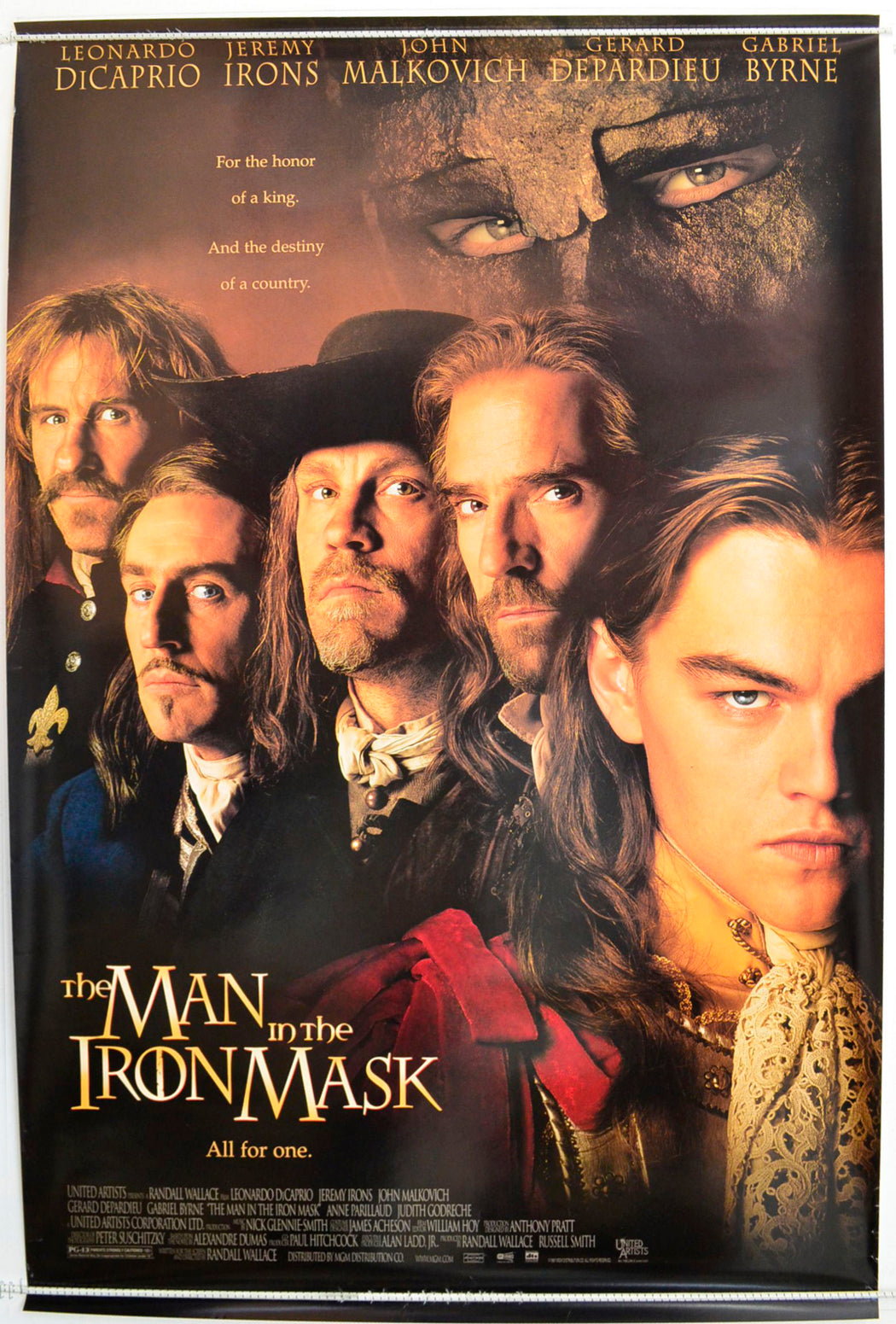 The Man In The Iron Mask  Original One Sheet Poster - Film Poster - Movie Poster