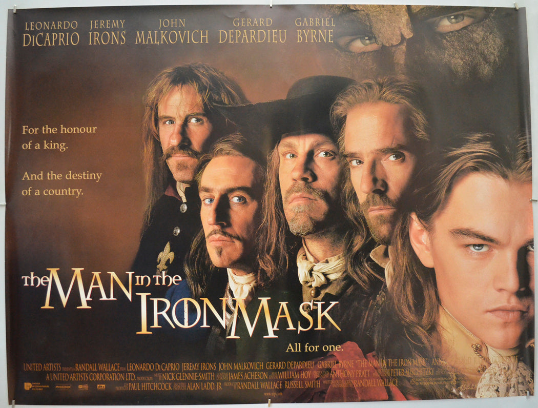 The Man In The Iron Mask Original Quad Poster - Film Poster - Movie Poster