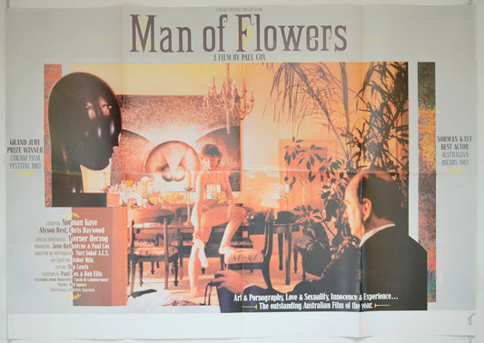 Man Of Flowers   Original Quad Poster - Film Poster - Movie Poster 