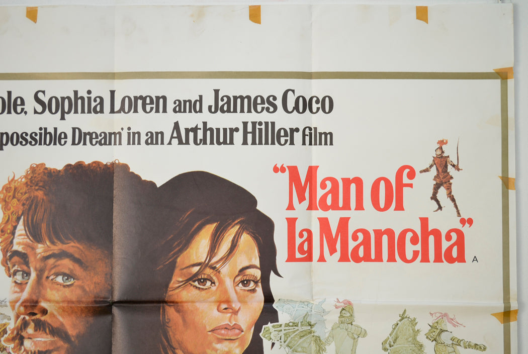 MAN OF LA MANCHA (Top Right) Cinema Quad Movie Poster 