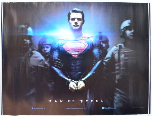 Man Of Steel  (Teaser / Advance Version)   Original British Quad Poster - Film Poster - Movie Poster 