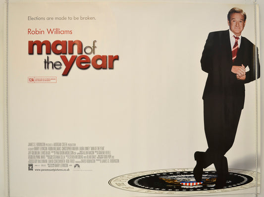 Man Of The Year  Original Quad Poster - Film Poster - Movie Poster