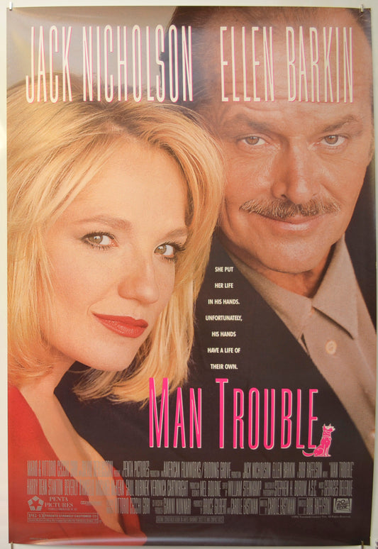 Man Trouble Original One Sheet Poster - Film Poster - Movie Poster  