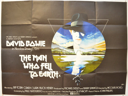 The Man Who Fell To Earth Original Quad Poster - Film Poster - Movie Poster  