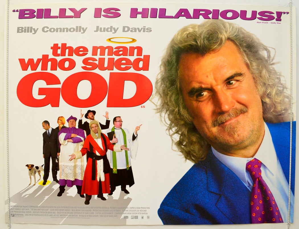 The Man Who Sued God Original Quad Poster - Film Poster - Movie Poster  