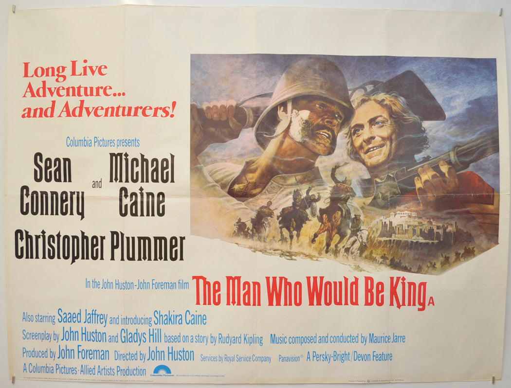 The Man Who Would Be King Original Quad Poster - Film Poster - Movie Poster