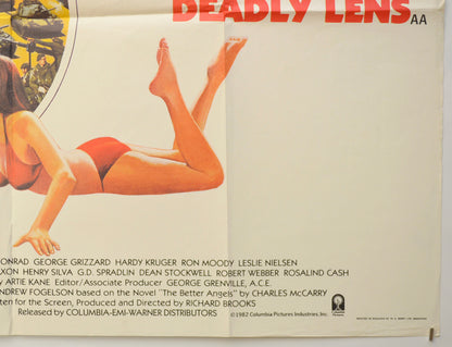 THE MAN WITH THE DEADLY LENS (Bottom Right) Cinema Quad Movie Poster 