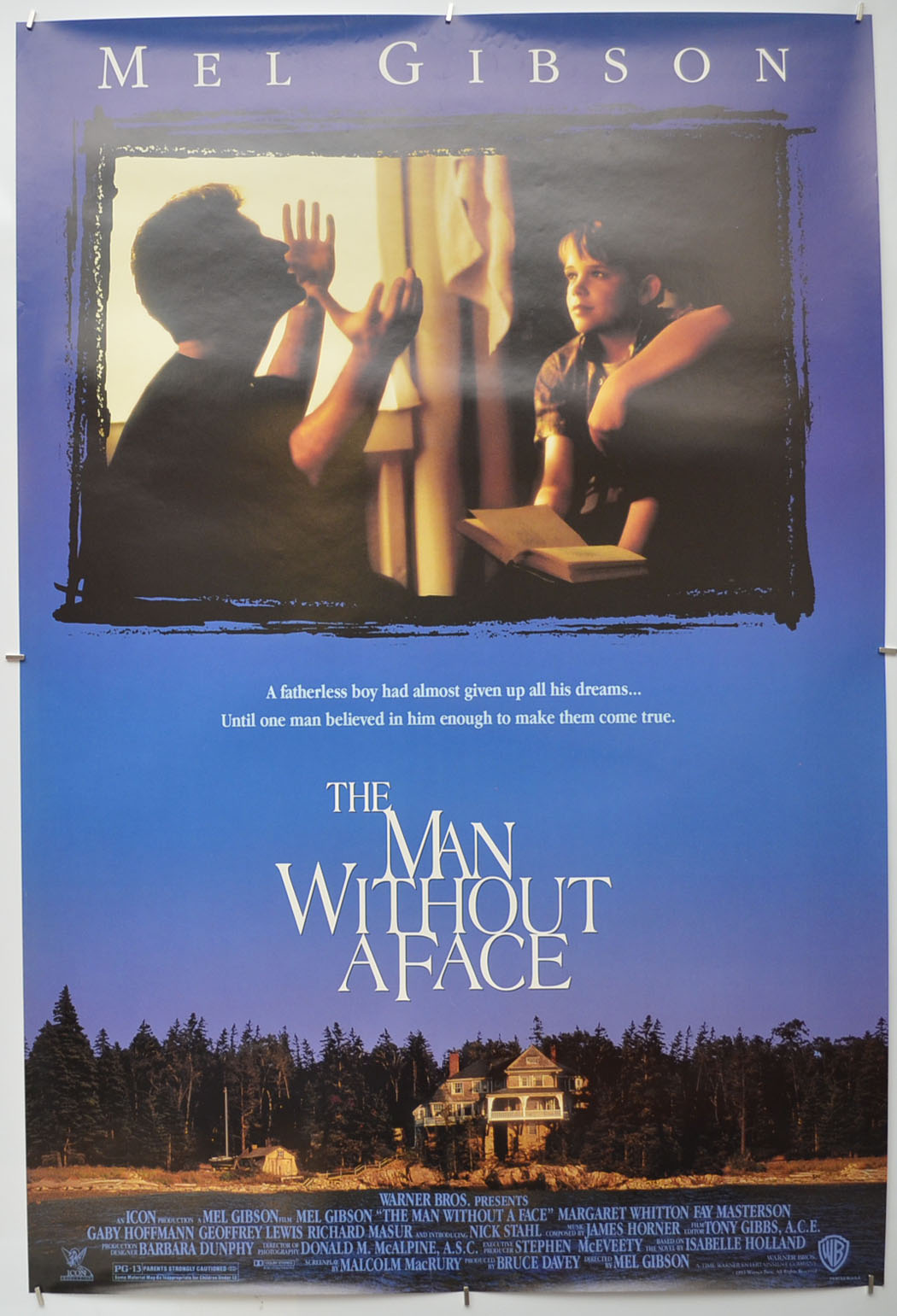 The Man Without A Face  Original One Sheet Poster - Film Poster - Movie Poster