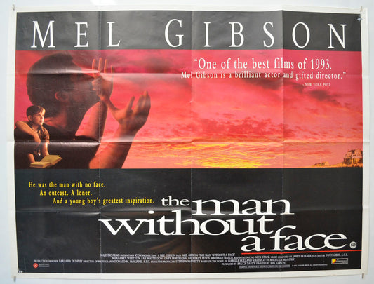 The Man Without A Face Original Quad Poster - Film Poster - Movie Poster