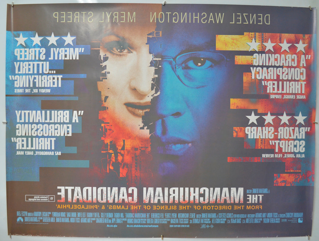 THE MANCHURIAN CANDIDATE (Back) Cinema Quad Movie Poster 