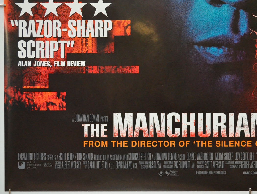 THE MANCHURIAN CANDIDATE (Bottom Left) Cinema Quad Movie Poster 