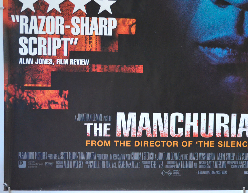 THE MANCHURIAN CANDIDATE (Bottom Left) Cinema Quad Movie Poster 