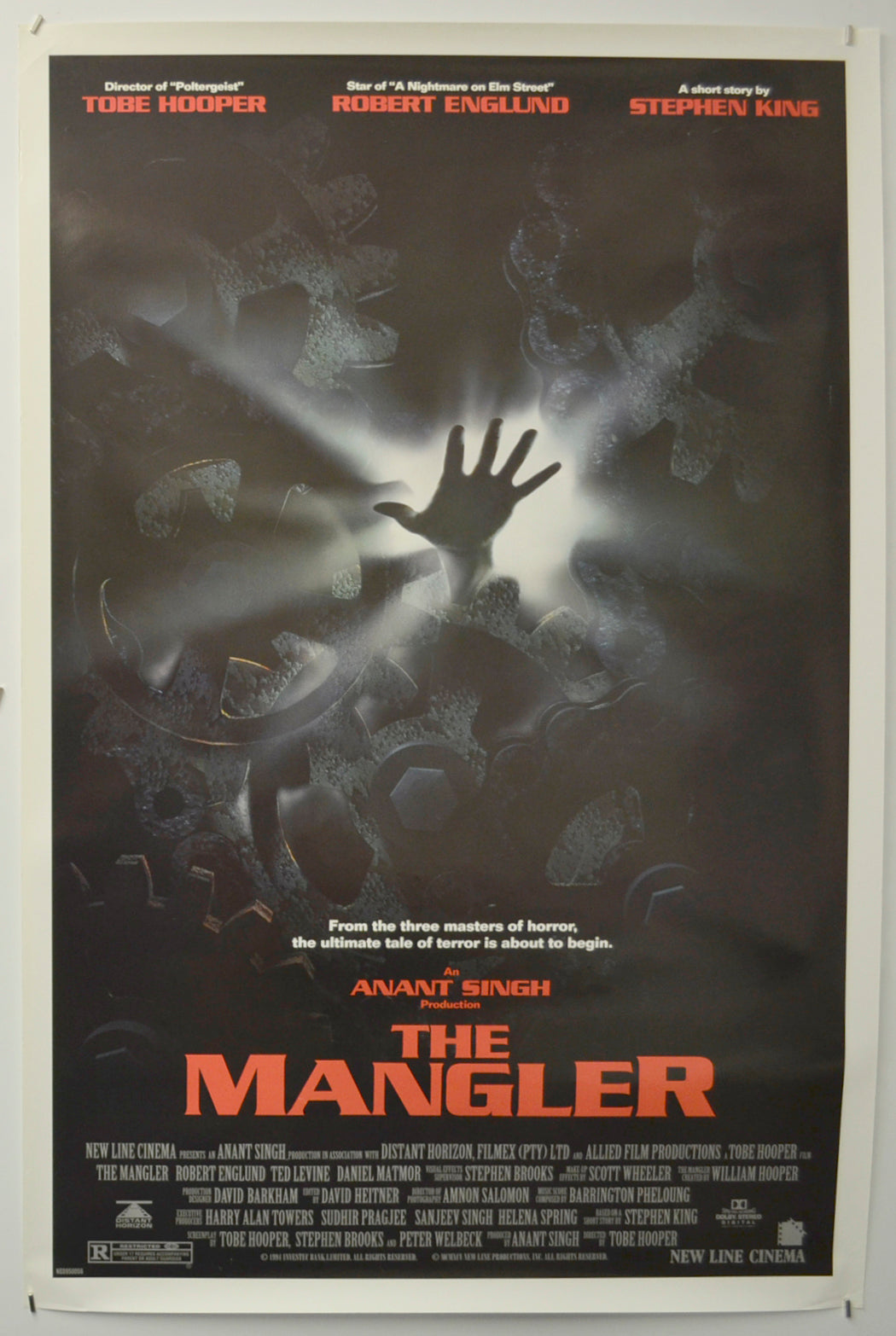 The Mangler  Original One Sheet Poster - Film Poster - Movie Poster