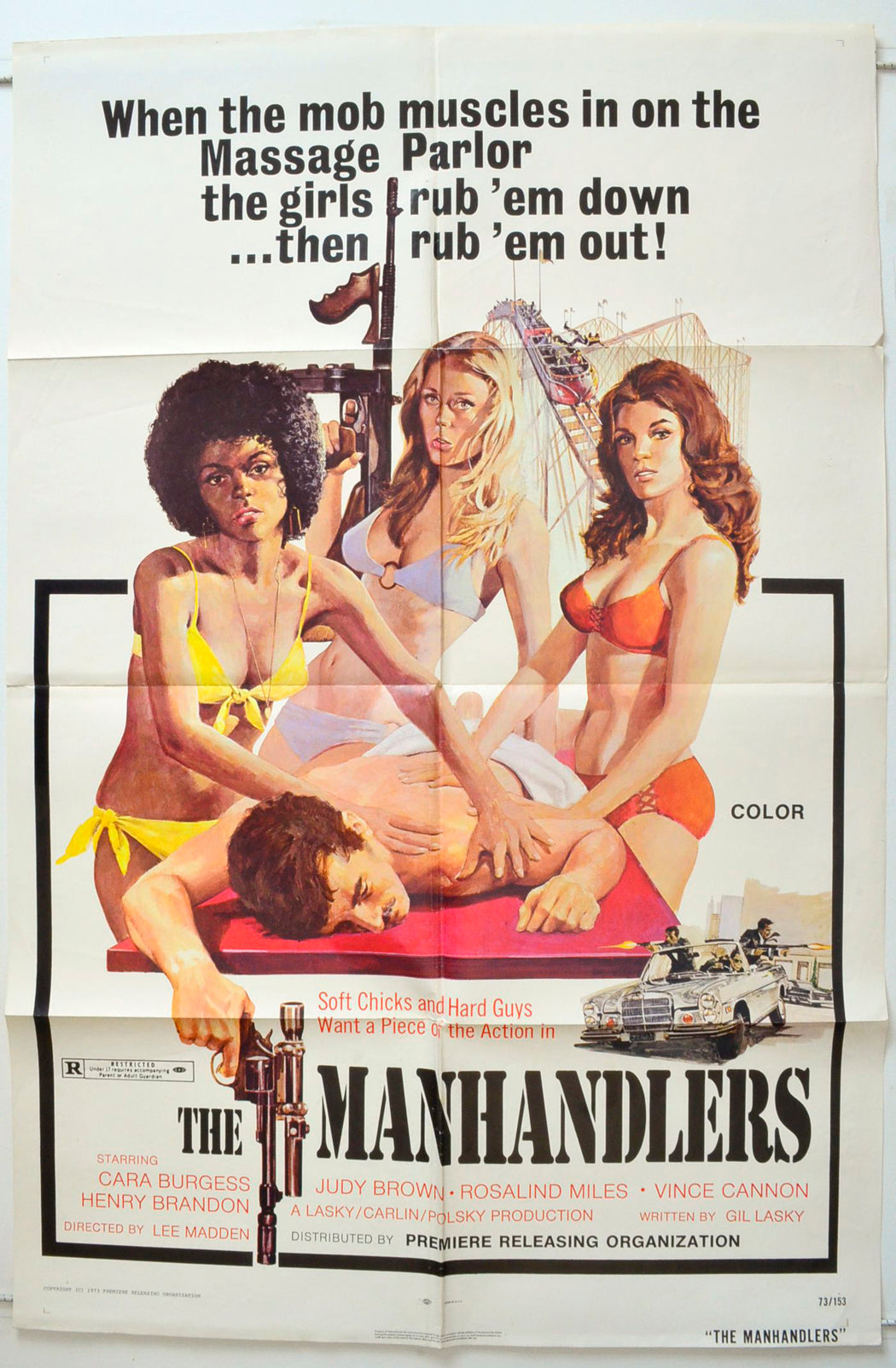 The Manhandlers Original One Sheet Poster - Movie Poster