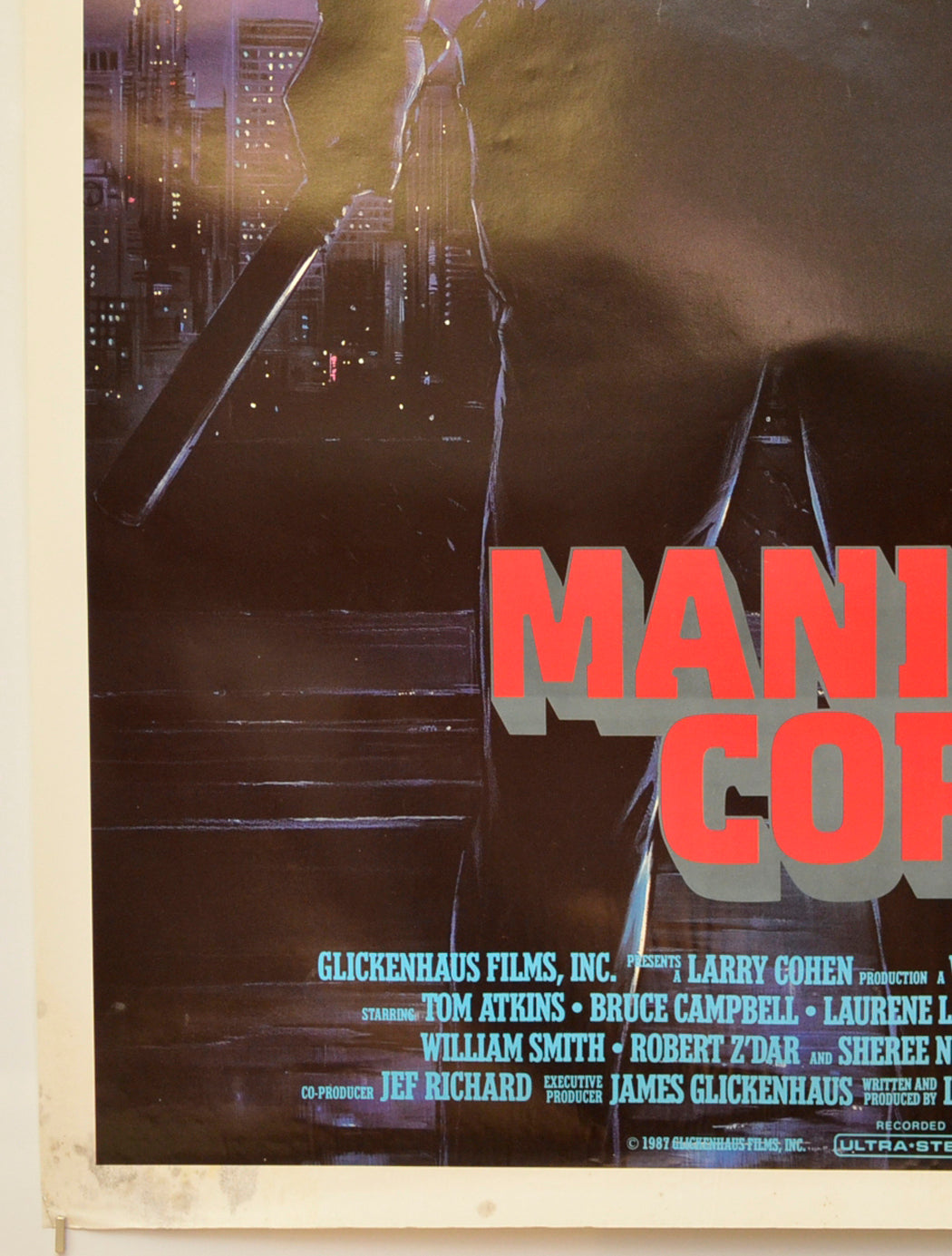 MANIAC COP (Bottom Left) Cinema One Sheet Movie Poster 