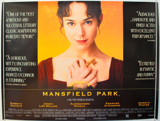 Mansfield Park Original British Quad Poster - Film Poster - Movie Poster 