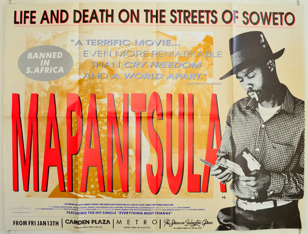 Mapantsula Original British Quad Poster - Film Poster - Movie Poster 