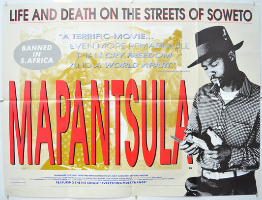 Mapantsula Original Quad Poster - Film Poster - Movie Poster