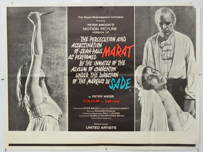 Marat/Sade - Original Quad Poster - Film Poster - Movie Poster