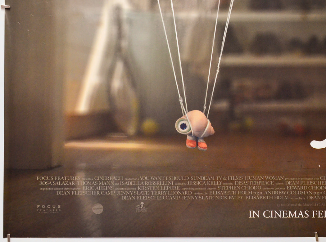 Marcel The Shell With Shoes On (Bottom Left) Cinema Quad Movie Poster 