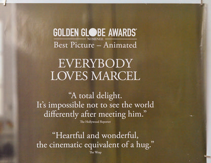 Marcel The Shell With Shoes On (Top Right) Cinema Quad Movie Poster 