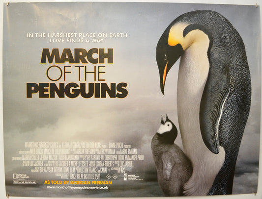 March Of The Penguins  Original Quad Poster - Film Poster - Movie Poster