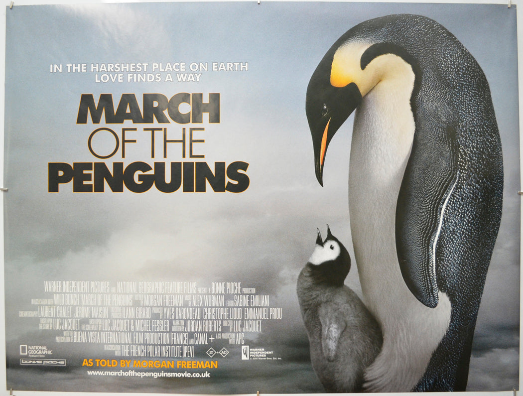 March Of The Penguins Original Quad Poster - Film Poster - Movie Poster