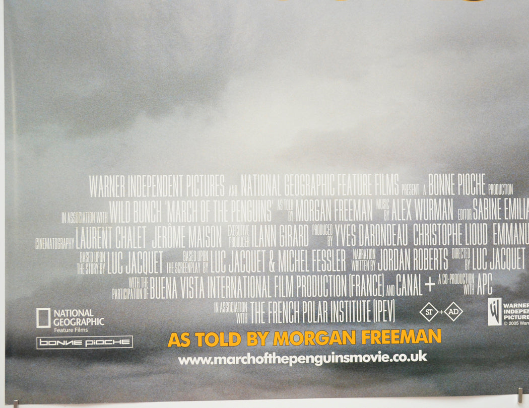 MARCH OF THE PENGUINS (Bottom Left) Cinema Quad Movie Poster 