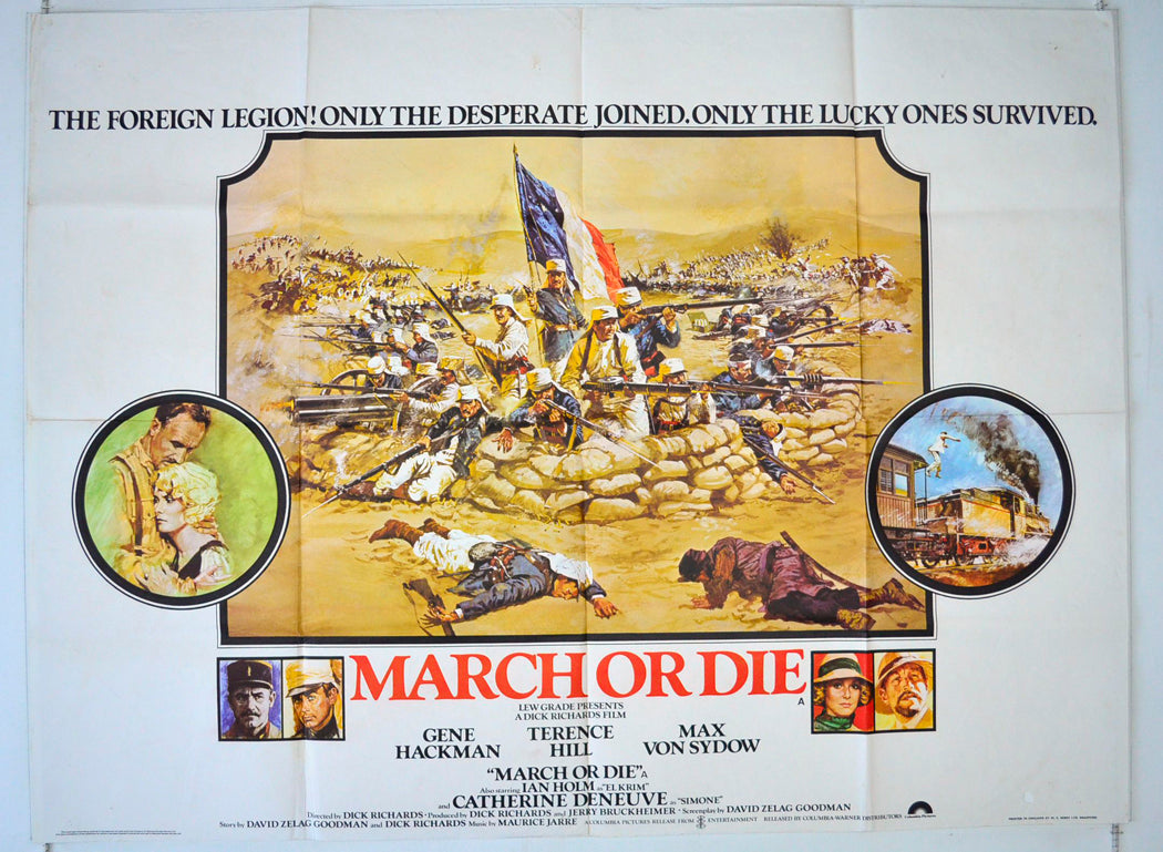 March Or Die Original British Quad Poster - Movie Poster