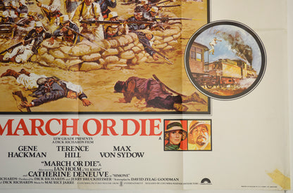 MARCH OR DIE (Bottom Right) Cinema Quad Movie Poster 