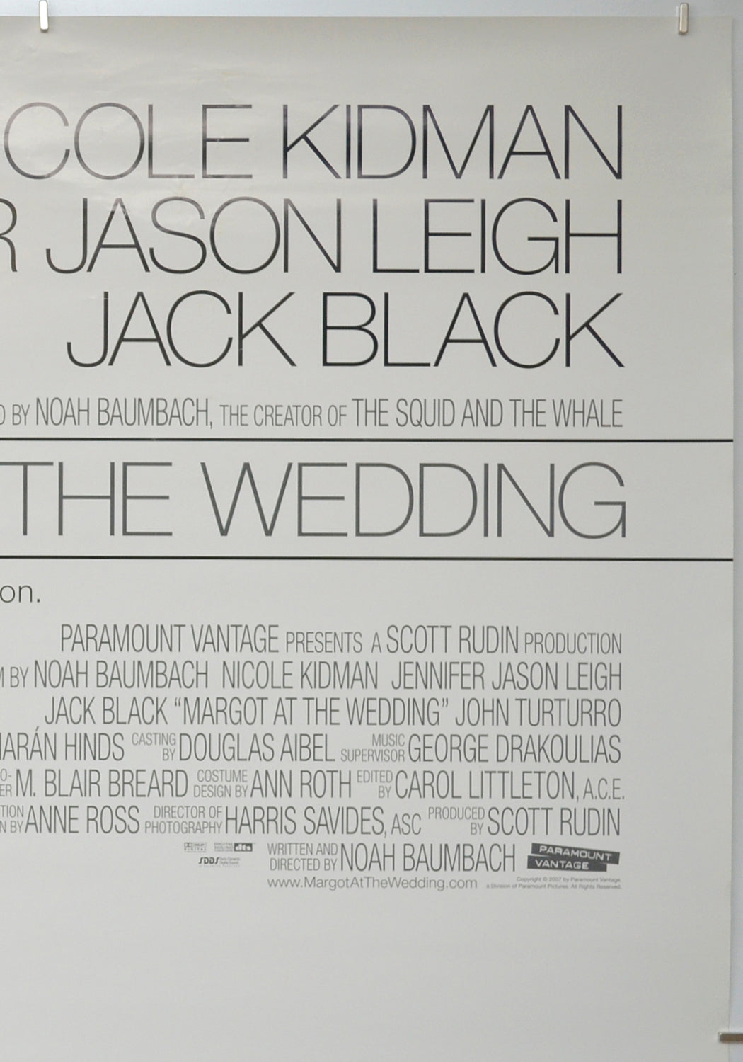 MARGOT AT THE WEDDING (Top Right) Cinema One Sheet Movie Poster 