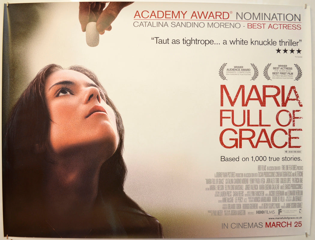 Maria Full Of Grace Original Quad Poster - Film Poster - Movie Poster