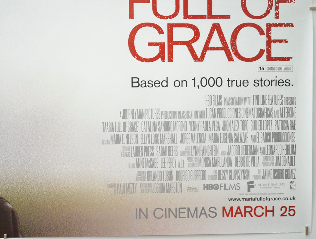 MARIA FULL OF GRACE (Bottom Right) Cinema Quad Movie Poster 