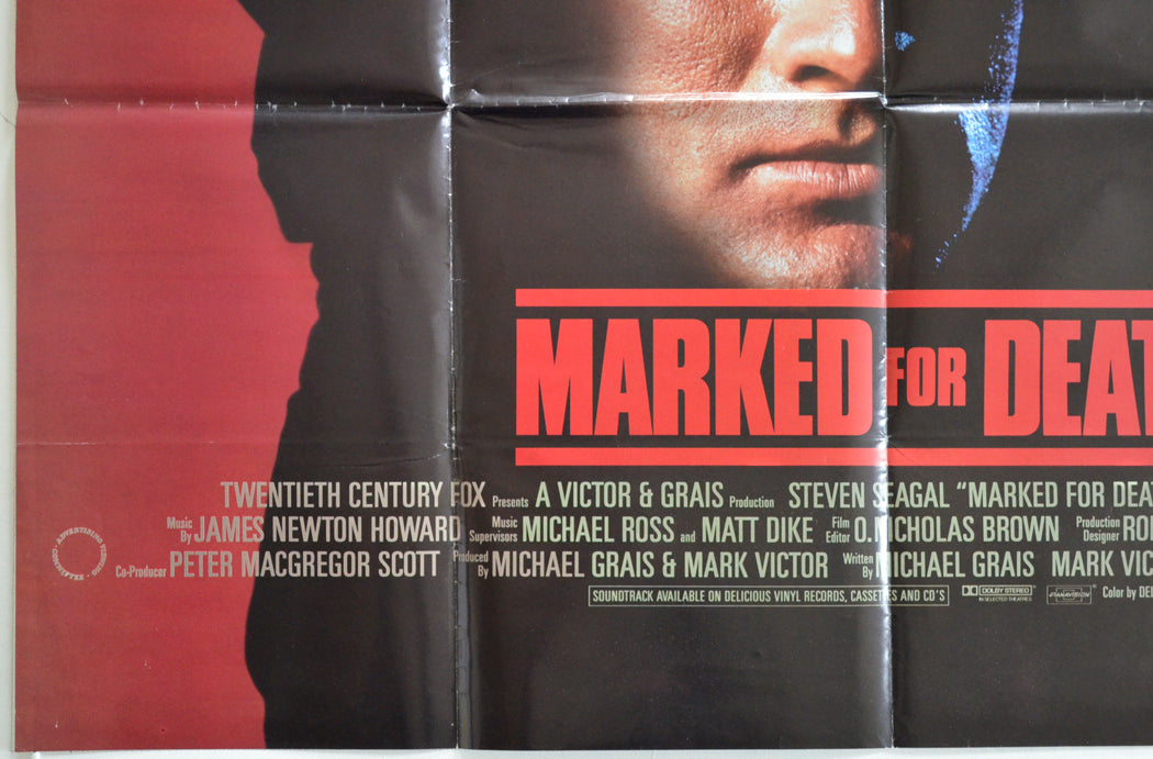 MARKED FOR DEATH (Bottom Left) Cinema Quad Movie Poster 