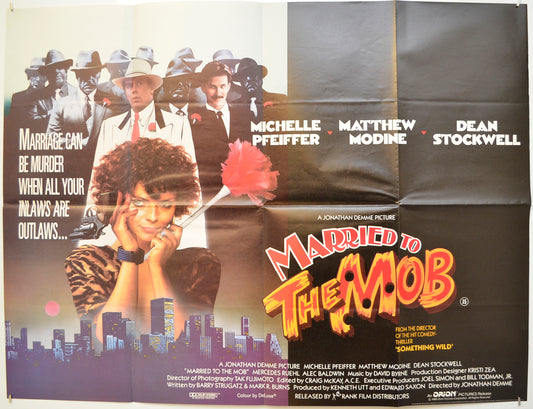 Married To The Mob  Original Quad Poster - Film Poster - Movie Poster