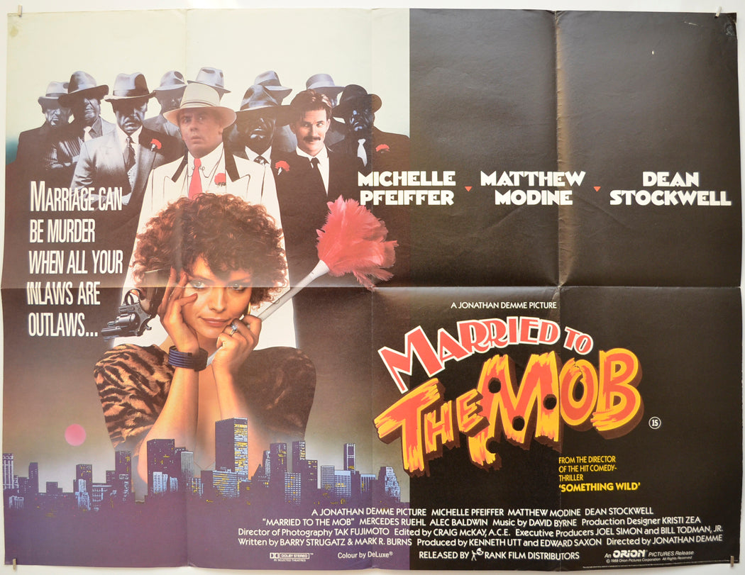 Married To The Mob Original Quad Poster - Film Poster - Movie Poster  