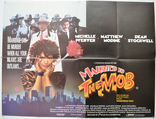 Married To The Mob Original Quad Poster - Film Poster - Movie Poster