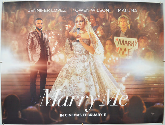 Marry Me - Original Quad Poster - Film Poster - Movie Poster