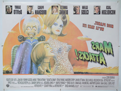 Mars Attacks (Back) Cinema Quad Movie Poster 