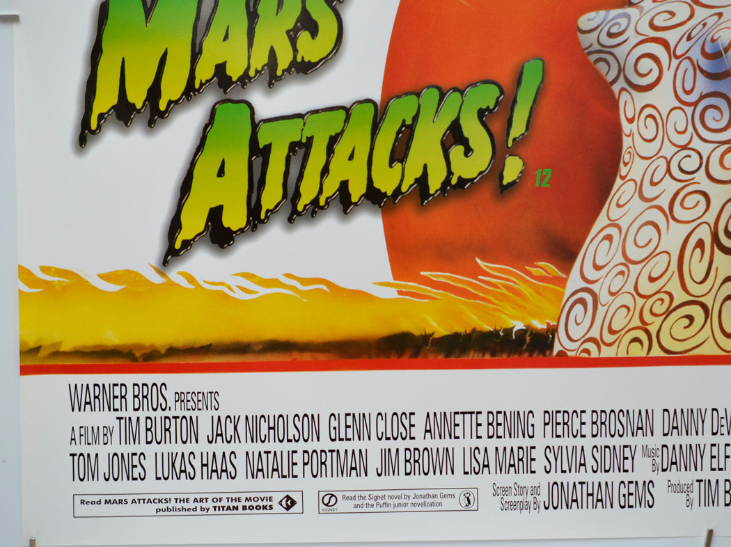 Mars Attacks (Bottom Left) Cinema Quad Movie Poster 