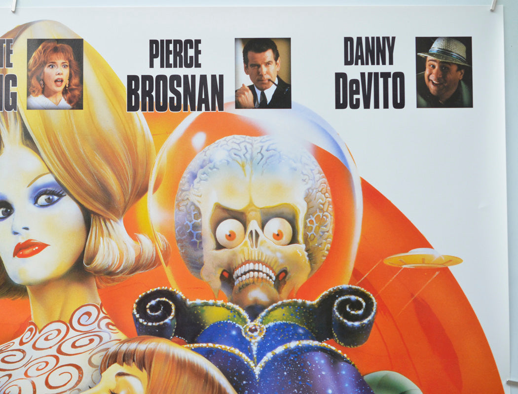 Mars Attacks (Top Right) Cinema Quad Movie Poster 