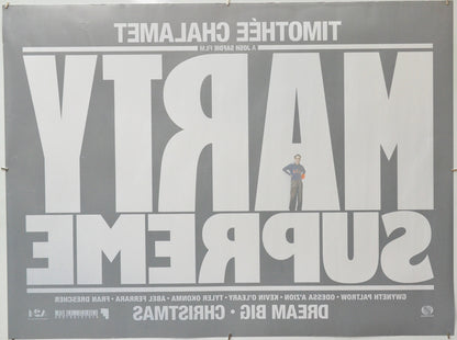 Marty Supreme (Back) Cinema Quad Movie Poster 