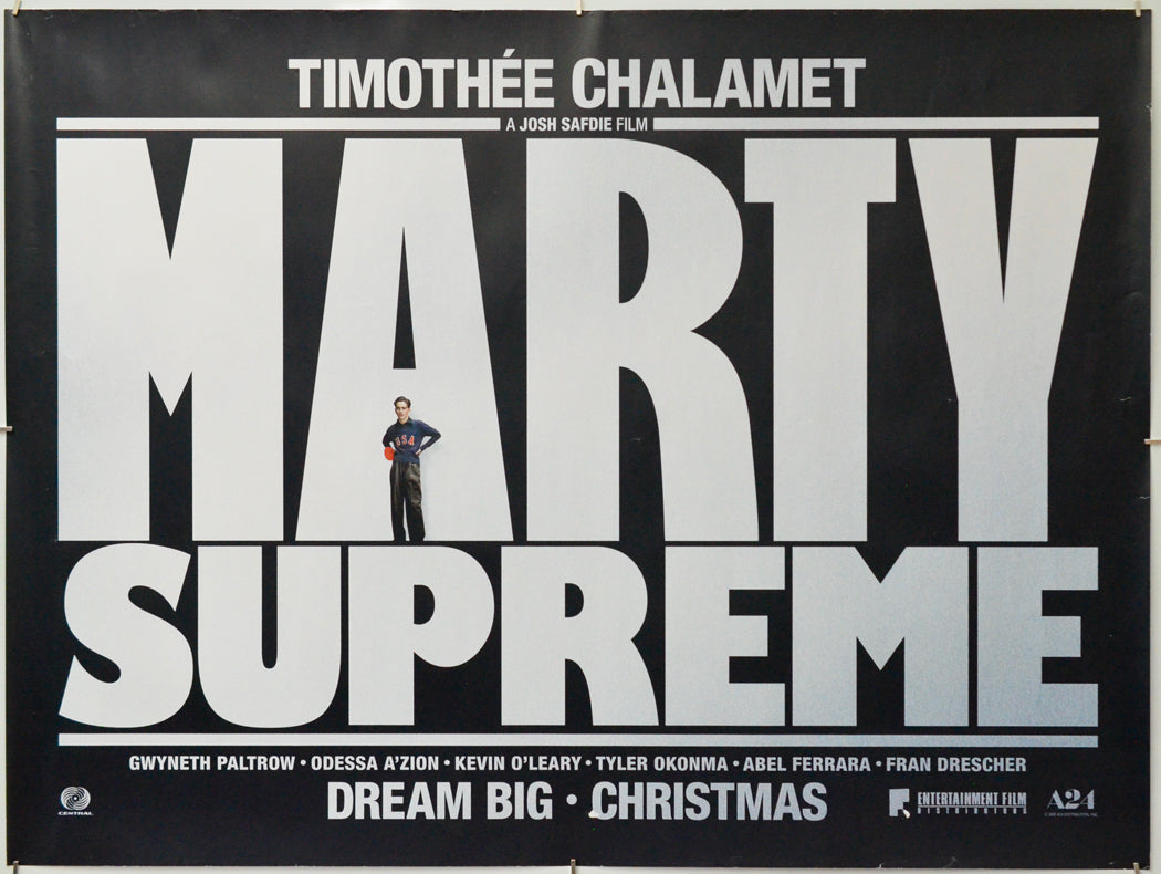 Marty Supreme - Original Quad Poster - Film Poster - Movie Poster